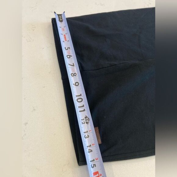 Polo Ralph Lauren Horse Riding Leggings Black Suede Knee Patch Equestrian Size L - Picture 8 of 10